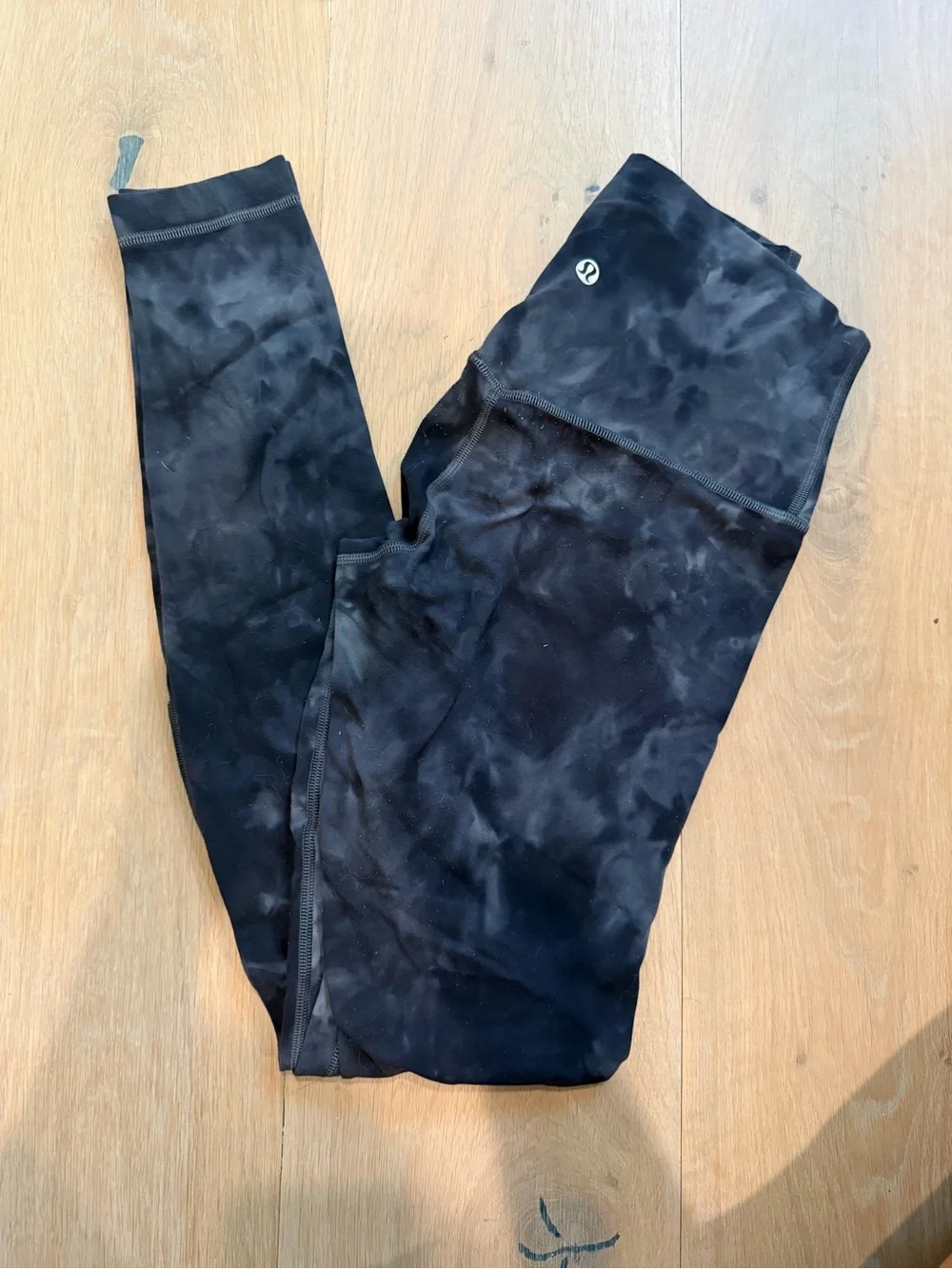 lululemon athletica Black Tie-Dye High-Rise Leggings